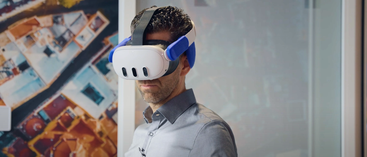 A professional immersed in an Enliven VR experience